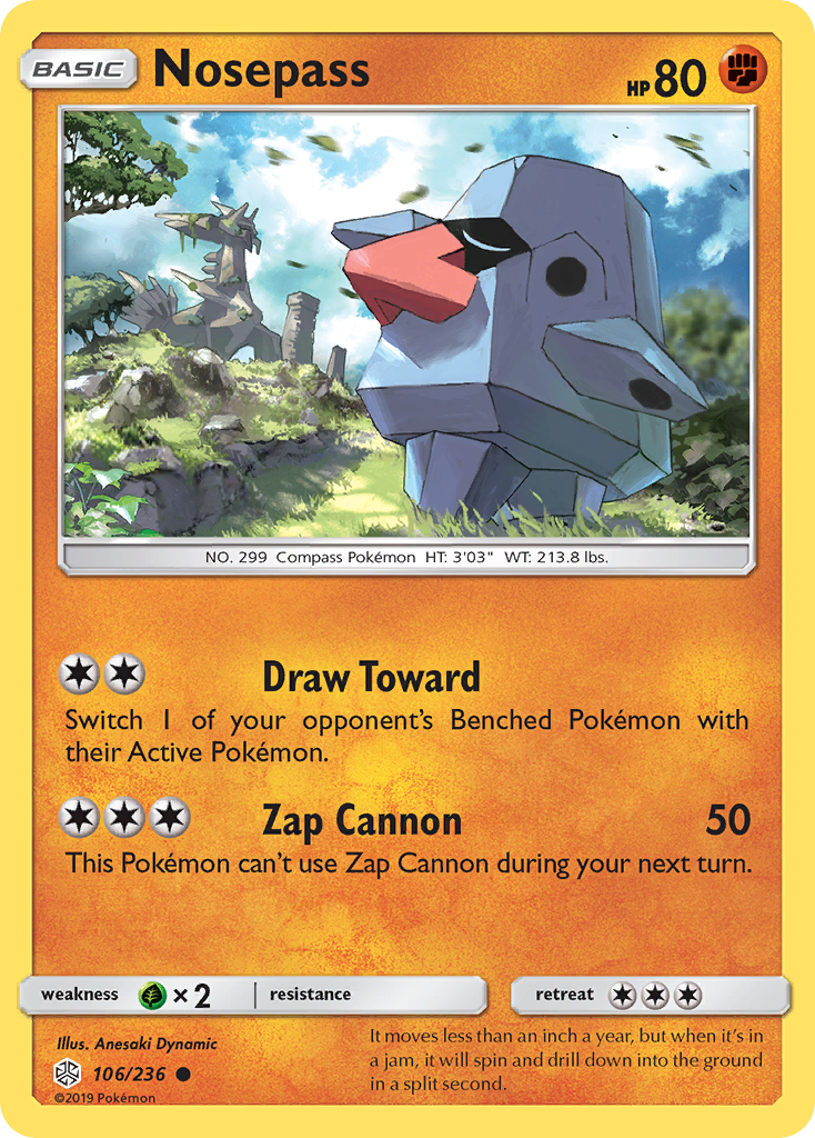 Nosepass (106/236) [Sun & Moon: Cosmic Eclipse] | Jack's On Queen