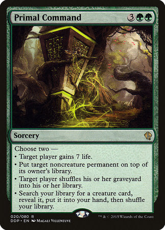 Primal Command [Duel Decks: Zendikar vs. Eldrazi] | Jack's On Queen