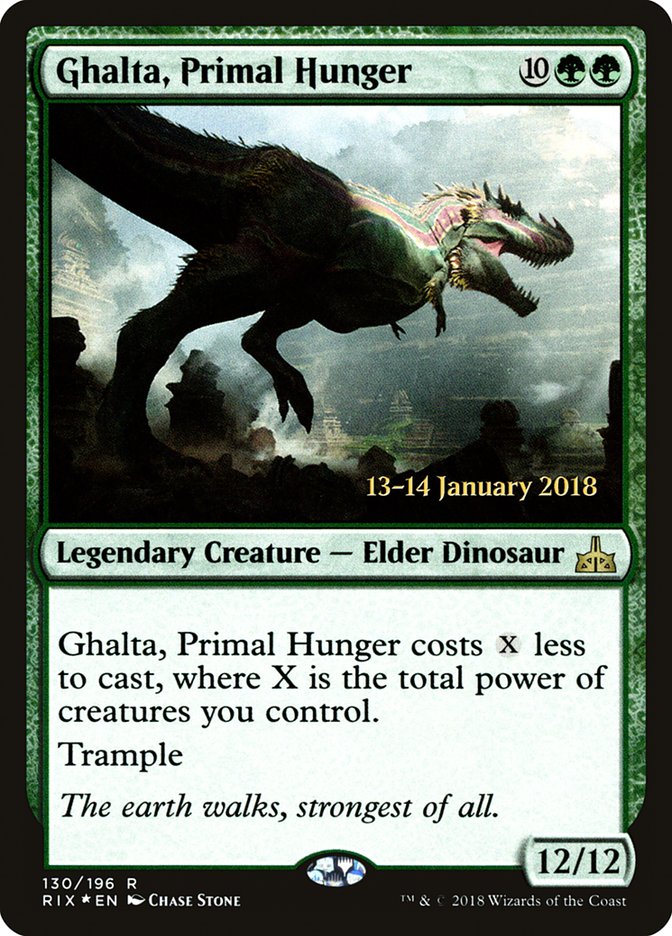 Ghalta, Primal Hunger [Rivals of Ixalan Prerelease Promos] | Jack's On Queen