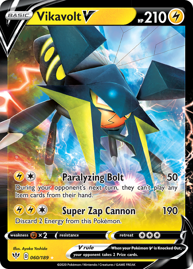 Vikavolt V (060/189) [Sword & Shield: Darkness Ablaze] | Jack's On Queen