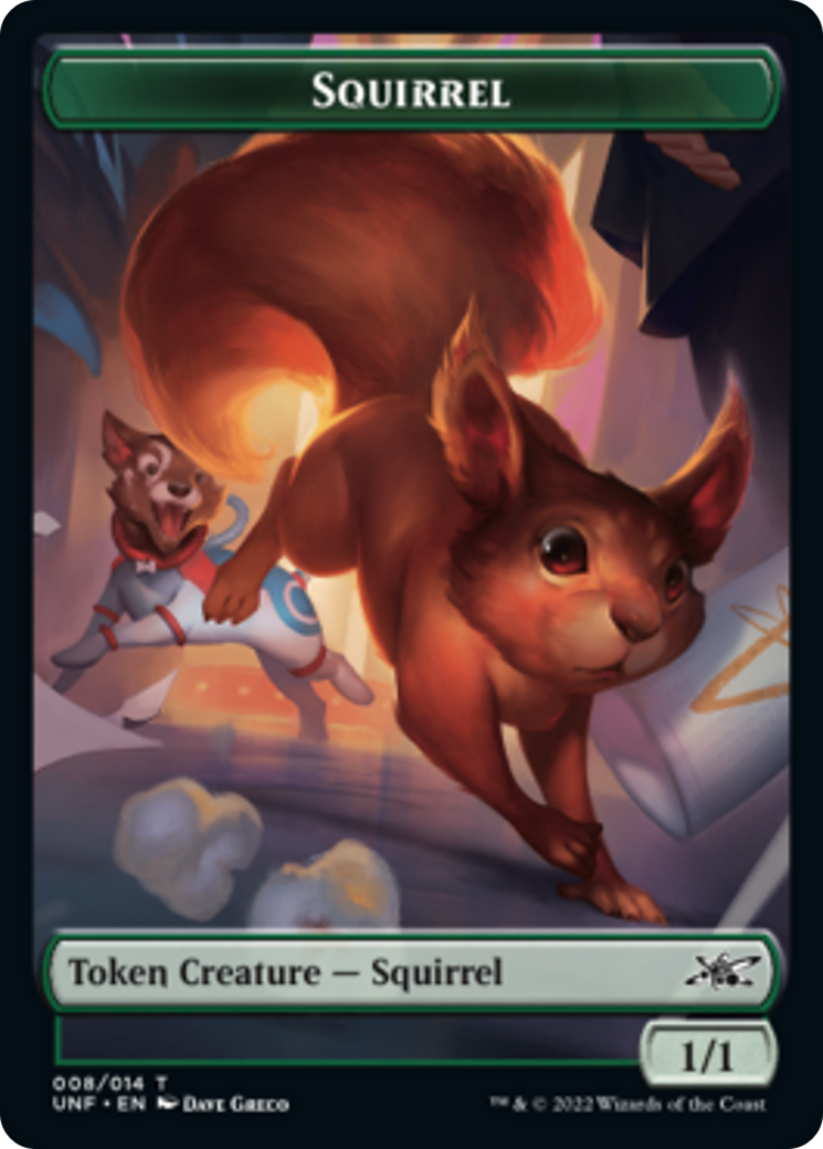 Squirrel // Treasure (013) Double-sided Token [Unfinity Tokens] | Jack's On Queen