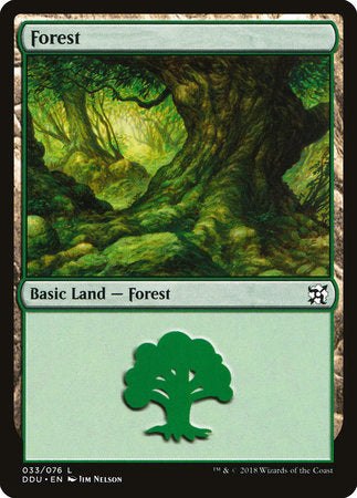 Forest (33) [Duel Decks: Elves vs. Inventors] | Jack's On Queen