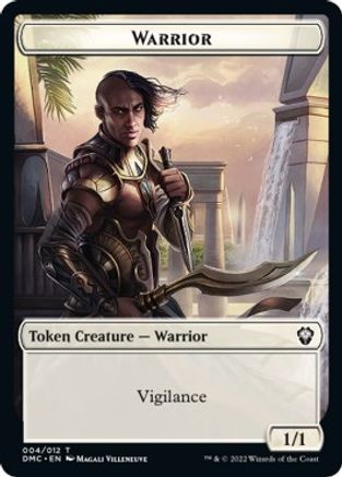 Zombie Knight // Warrior Double-sided Token [Dominaria United Commander Tokens] | Jack's On Queen