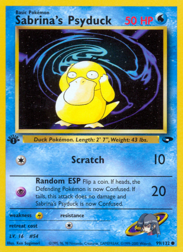 Sabrina's Psyduck (99/132) [Gym Challenge 1st Edition] | Jack's On Queen