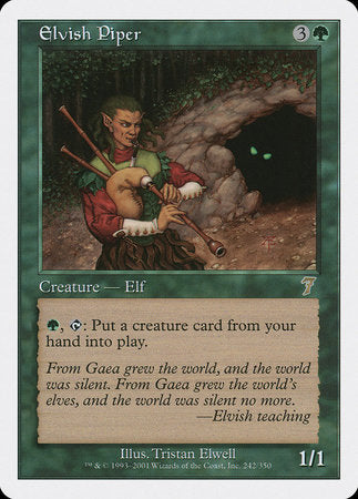 Elvish Piper [Seventh Edition] | Jack's On Queen