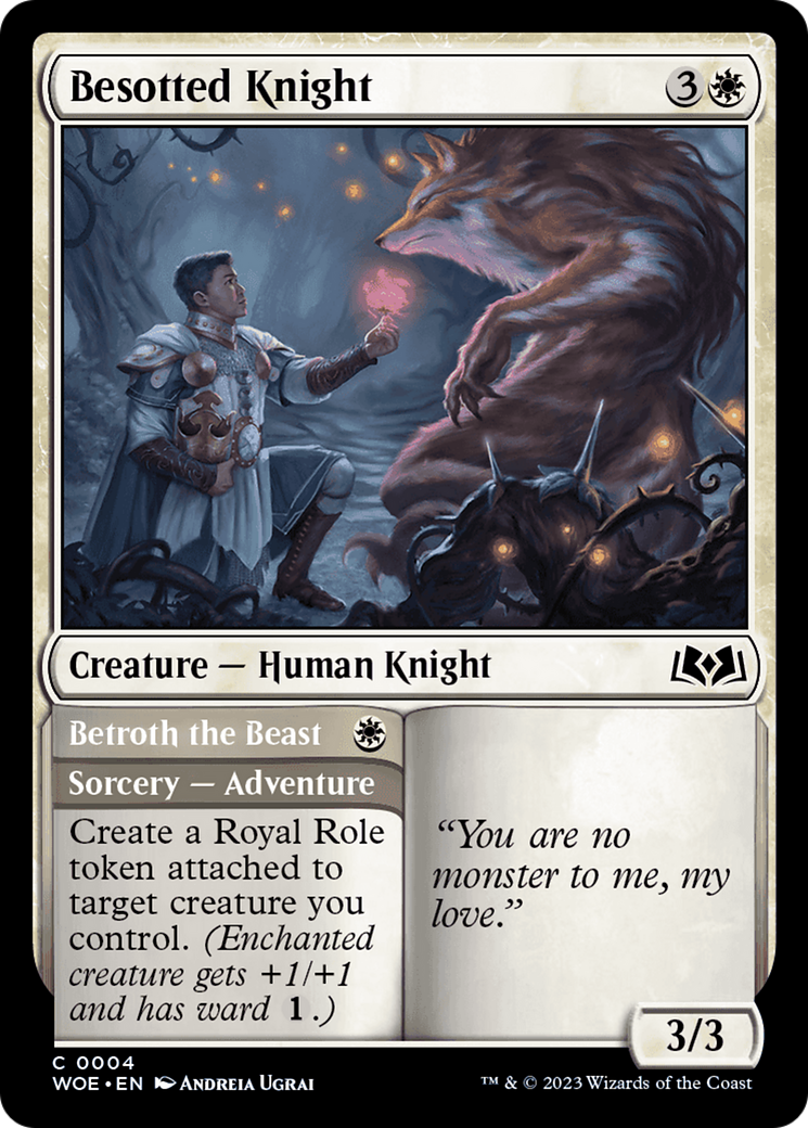 Besotted Knight // Betroth the Beast [Wilds of Eldraine] | Jack's On Queen