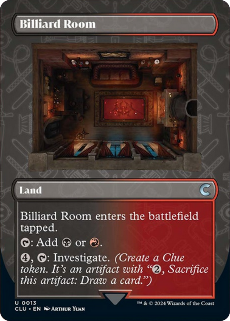 Billiard Room (Borderless) [Ravnica: Clue Edition] | Jack's On Queen