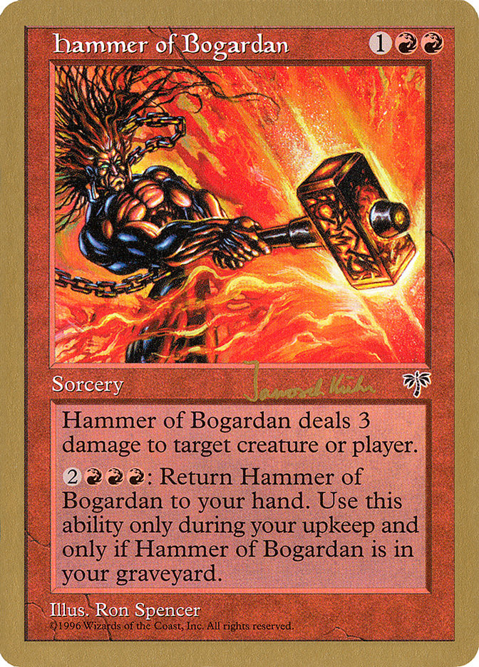 Hammer of Bogardan (Janosch Kuhn) [World Championship Decks 1997] | Jack's On Queen