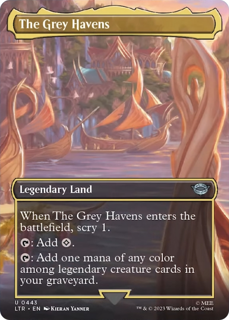 The Grey Havens (Borderless Alternate Art) [The Lord of the Rings: Tales of Middle-Earth] | Jack's On Queen