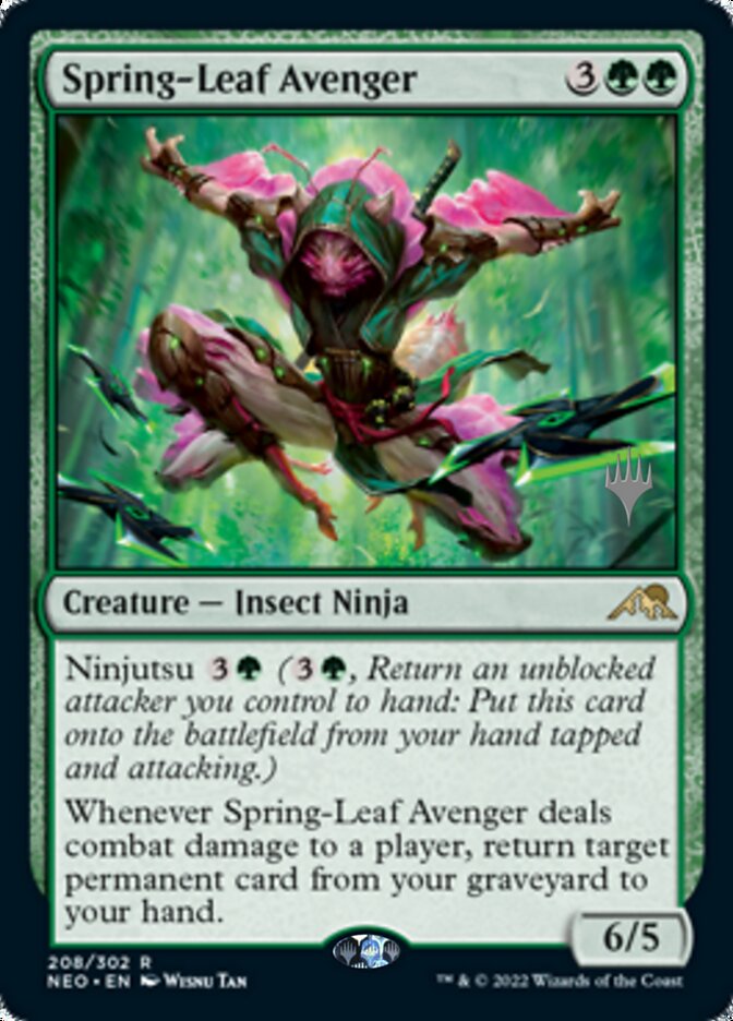 Spring-Leaf Avenger (Promo Pack) [Kamigawa: Neon Dynasty Promos] | Jack's On Queen