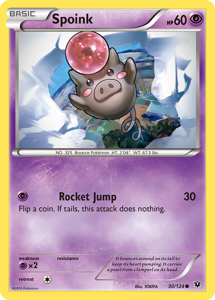 Spoink (30/124) [XY: Fates Collide] | Jack's On Queen