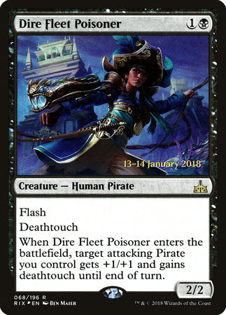 Dire Fleet Poisoner [Rivals of Ixalan Promos] | Jack's On Queen