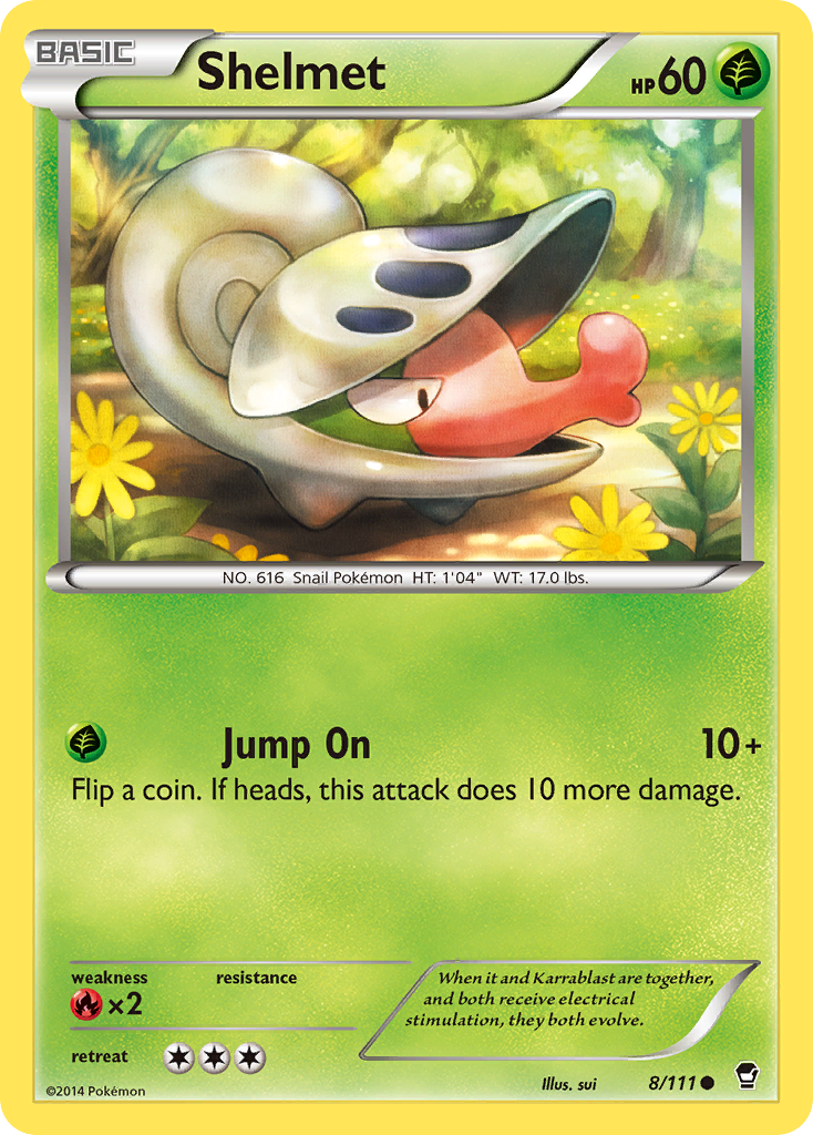 Shelmet (8/111) [XY: Furious Fists] | Jack's On Queen