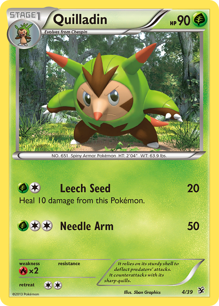 Quilladin (4/39) [XY: Kalos Starter Set] | Jack's On Queen