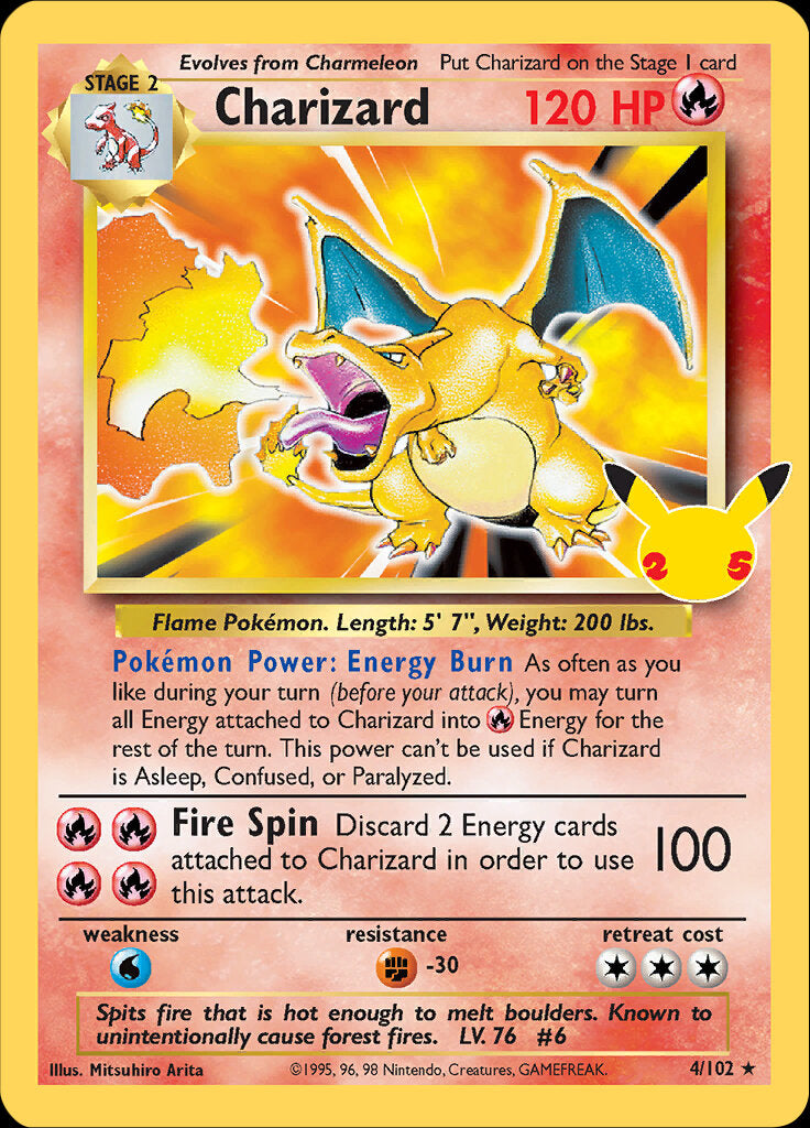 Charizard (4/102) [Celebrations: 25th Anniversary - Classic Collection] | Jack's On Queen