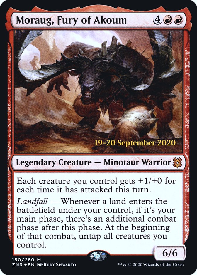 Moraug, Fury of Akoum  [Zendikar Rising Prerelease Promos] | Jack's On Queen