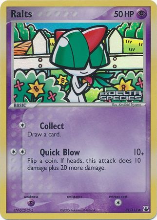 Ralts (81/113) (Stamped) [EX: Delta Species] | Jack's On Queen