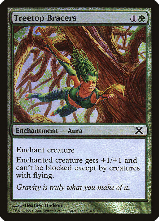 Treetop Bracers (Premium Foil) [Tenth Edition] | Jack's On Queen