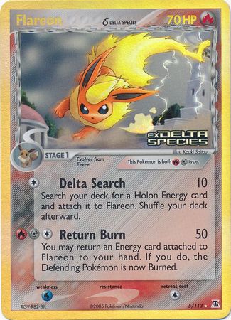 Flareon (5/113) (Delta Species) (Stamped) [EX: Delta Species] | Jack's On Queen