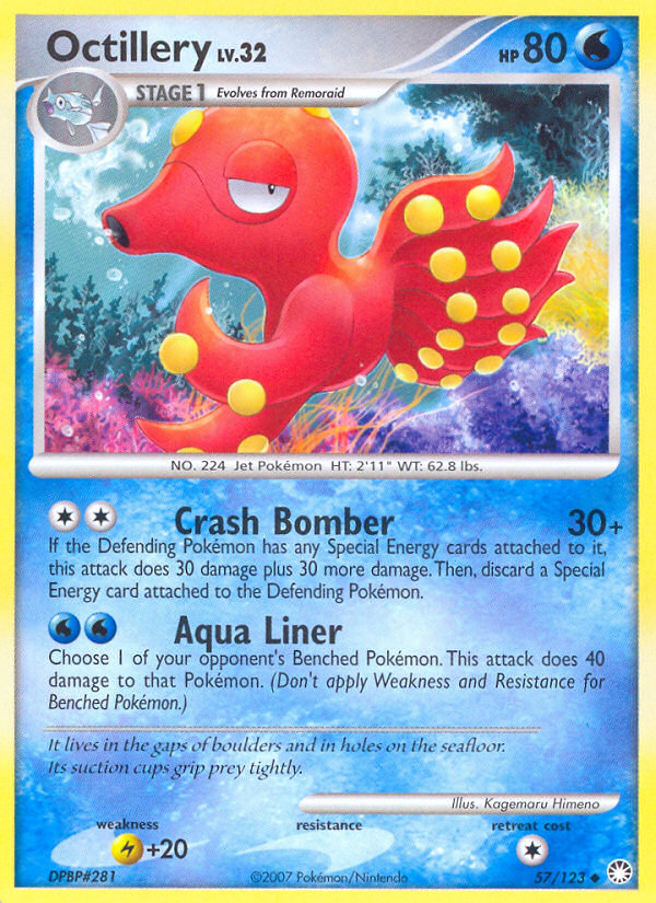 Octillery (57/123) [Diamond & Pearl: Mysterious Treasures] | Jack's On Queen