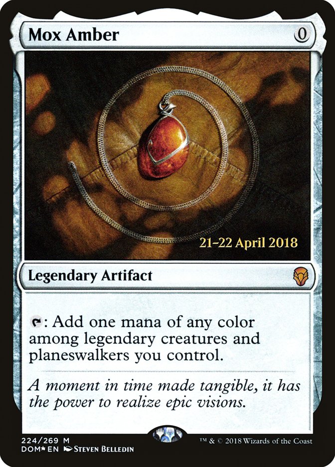 Mox Amber  [Dominaria Prerelease Promos] | Jack's On Queen