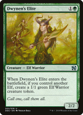 Dwynen's Elite [Duel Decks: Elves vs. Inventors] | Jack's On Queen