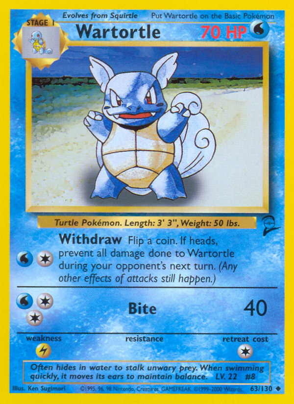 Wartortle (63/130) [Base Set 2] | Jack's On Queen