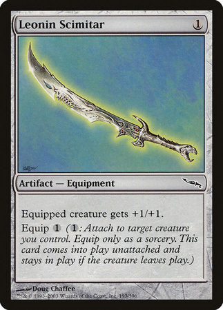 Leonin Scimitar [Mirrodin] | Jack's On Queen