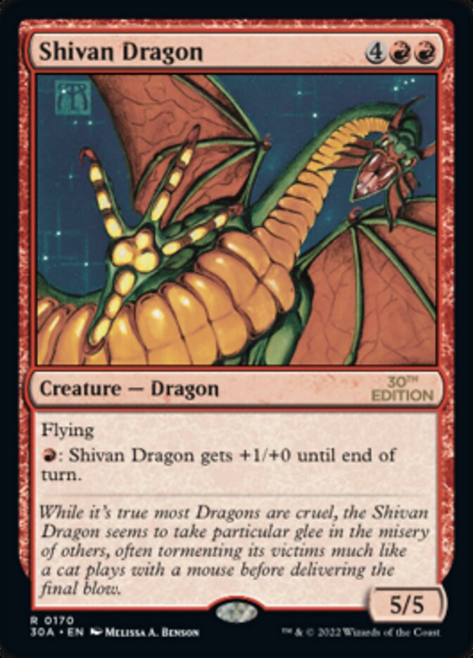 Shivan Dragon [30th Anniversary Edition] | Jack's On Queen