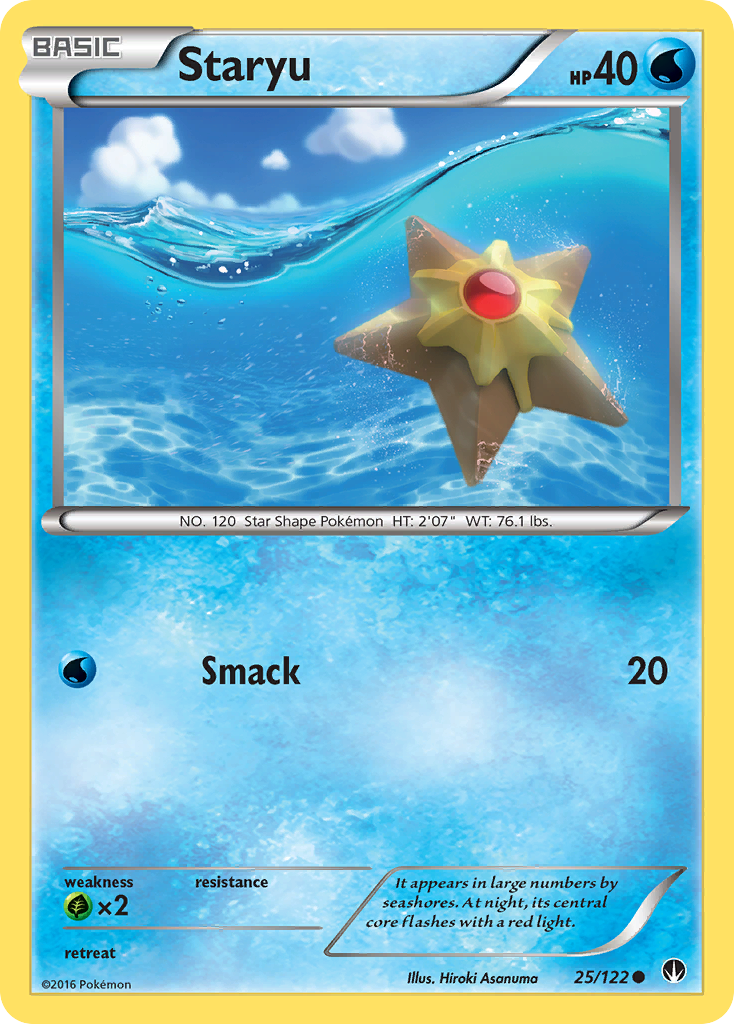 Staryu (25/122) [XY: BREAKpoint] | Jack's On Queen