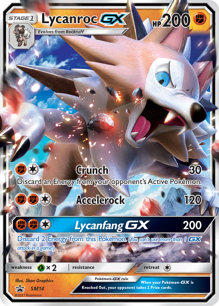 Lycanroc GX (SM14) [Sun & Moon: Black Star Promos] | Jack's On Queen