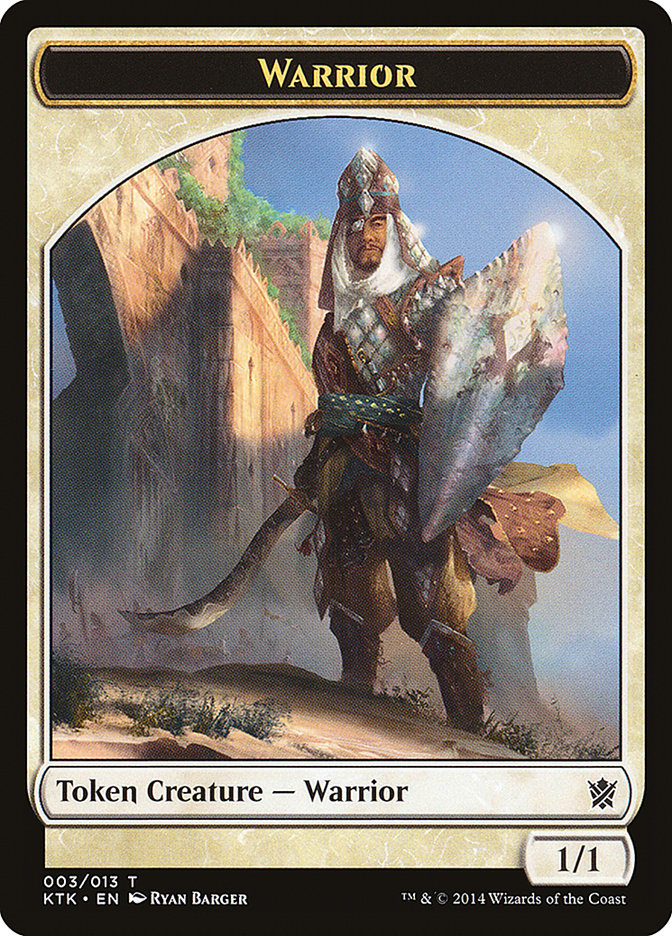 Warrior (003/013) [Khans of Tarkir Tokens] | Jack's On Queen