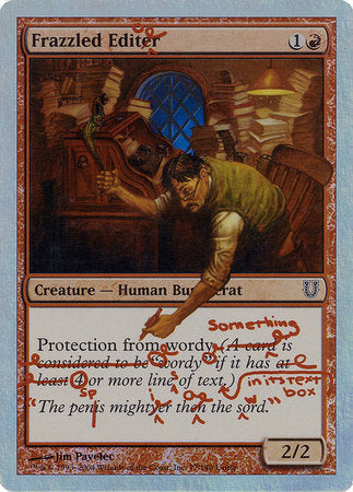 Frazzled Editor (Alternate Foil) [Unhinged] | Jack's On Queen