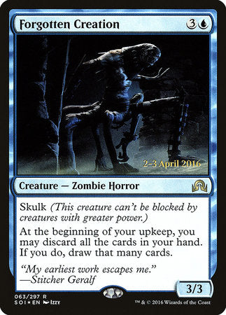 Forgotten Creation [Shadows over Innistrad Promos] | Jack's On Queen