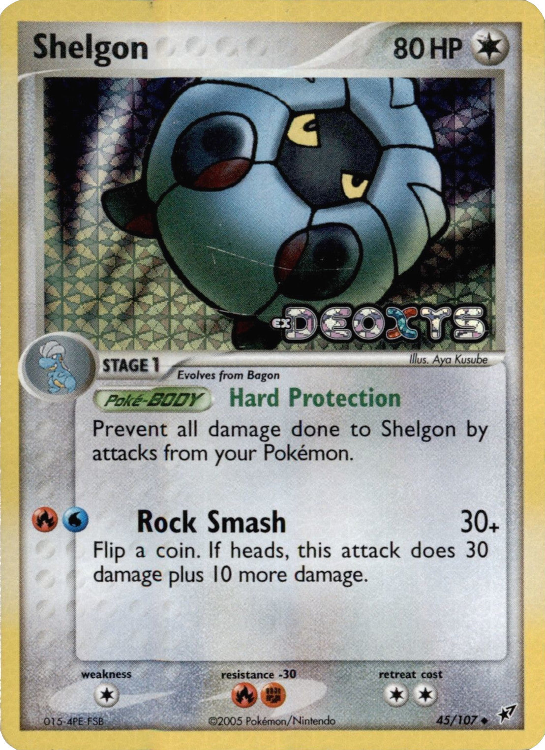 Shelgon (45/107) (Stamped) [EX: Deoxys] | Jack's On Queen