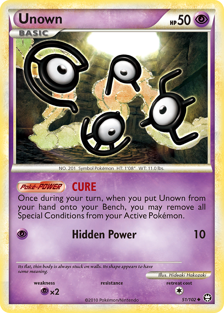 Unown (51/102) [HeartGold & SoulSilver: Triumphant] | Jack's On Queen