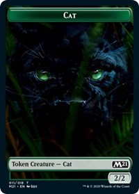 Cat (011) // Zombie Double-sided Token [Core Set 2021 Tokens] | Jack's On Queen