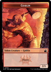 Elf Knight // Goblin (0009) Double-Sided Token [Ravnica Remastered Tokens] | Jack's On Queen