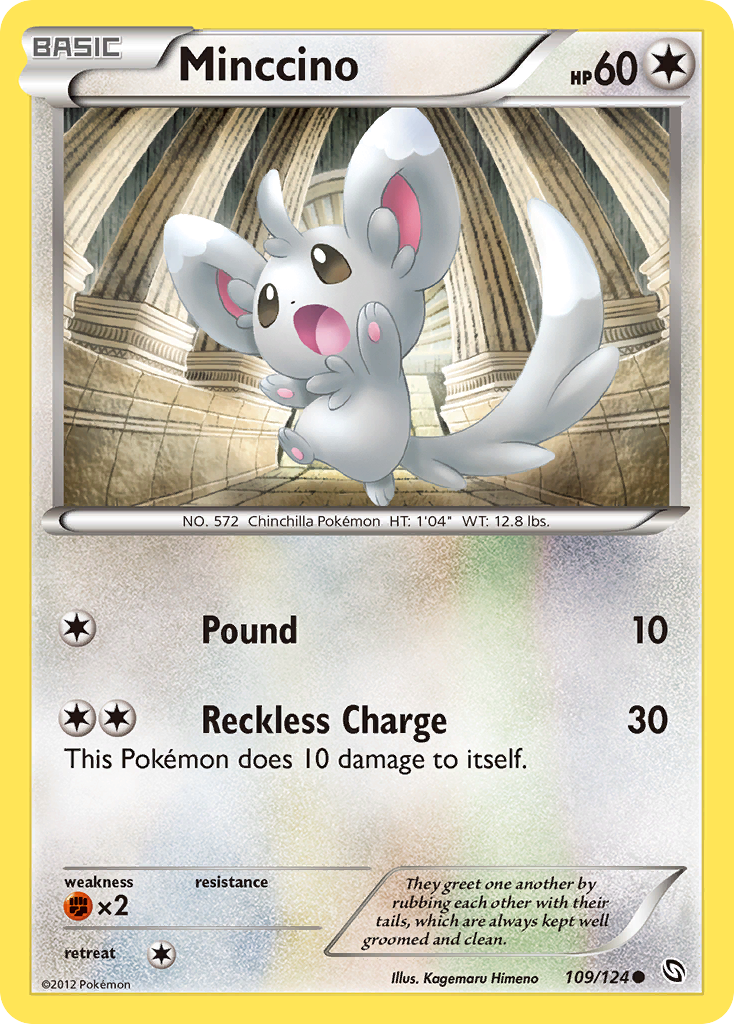Minccino (109/124) [Black & White: Dragons Exalted] | Jack's On Queen
