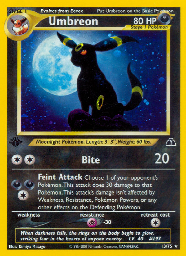 Umbreon (13/75) [Neo Discovery 1st Edition] | Jack's On Queen