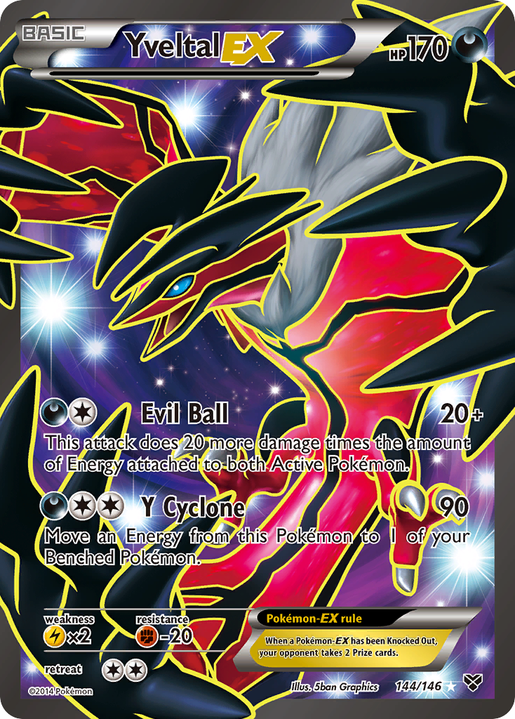 Yveltal EX (144/146) [XY: Base Set] | Jack's On Queen