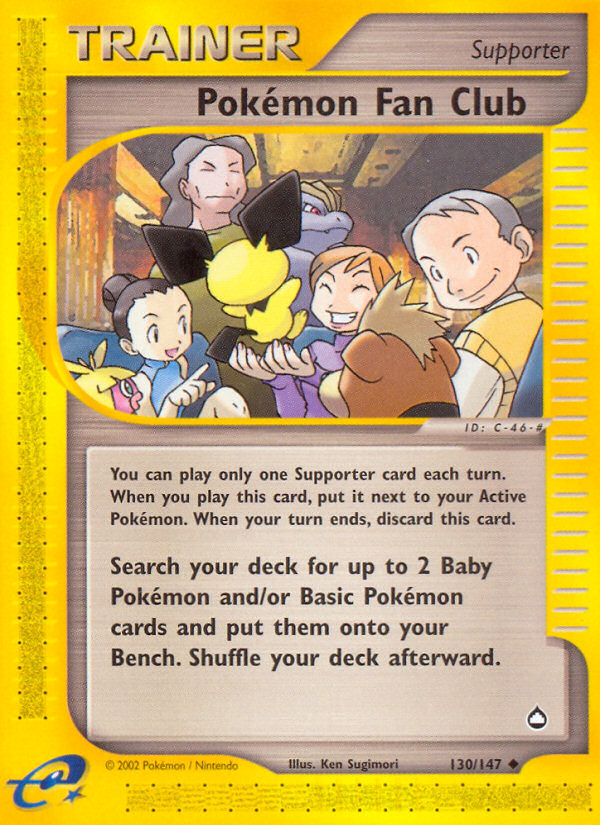 Pokemon Fan Club (130/147) [Aquapolis] | Jack's On Queen