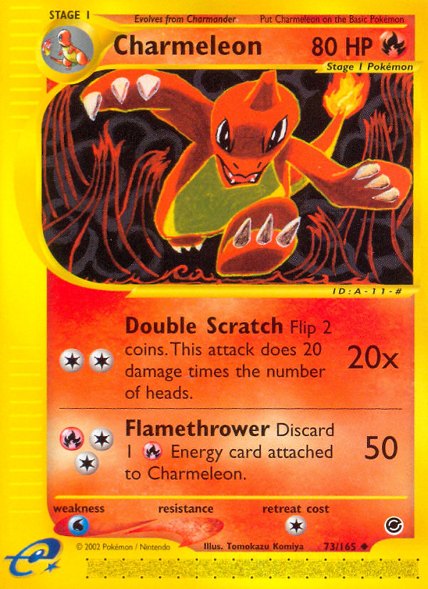 Charmeleon (73/165) [Expedition: Base Set] | Jack's On Queen