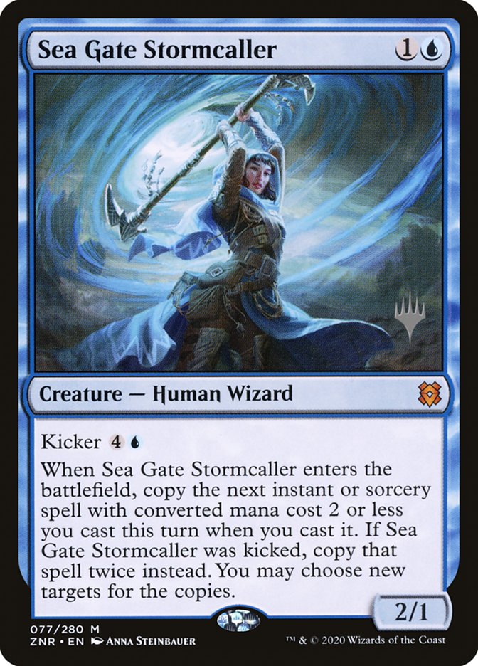 Sea Gate Stormcaller (Promo Pack) [Zendikar Rising Promos] | Jack's On Queen