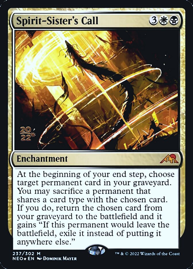 Spirit-Sister's Call [Kamigawa: Neon Dynasty Prerelease Promos] | Jack's On Queen