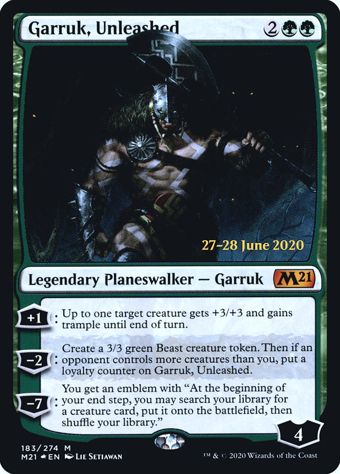 Garruk, Unleashed  [Core Set 2021 Prerelease Promos] | Jack's On Queen