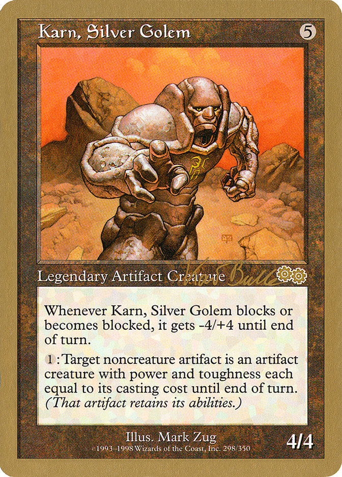 Karn, Silver Golem (Kai Budde) [World Championship Decks 1999] | Jack's On Queen