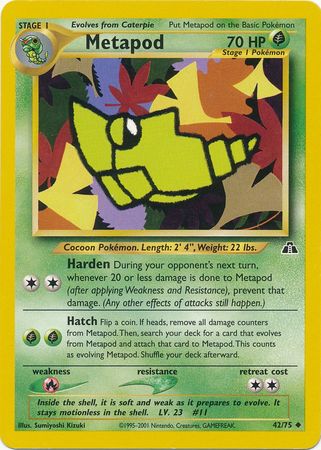 Metapod (42/75) [Neo Discovery Unlimited] | Jack's On Queen