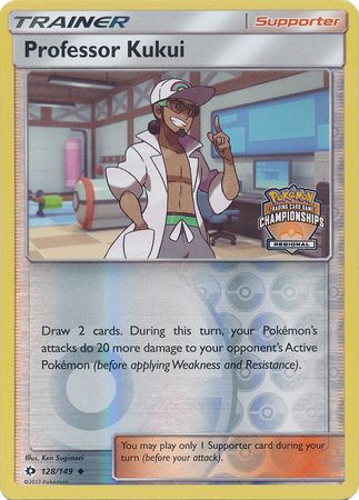 Professor Kukui (128/149) (Regional Championship Promo) [Sun & Moon: Base Set] | Jack's On Queen