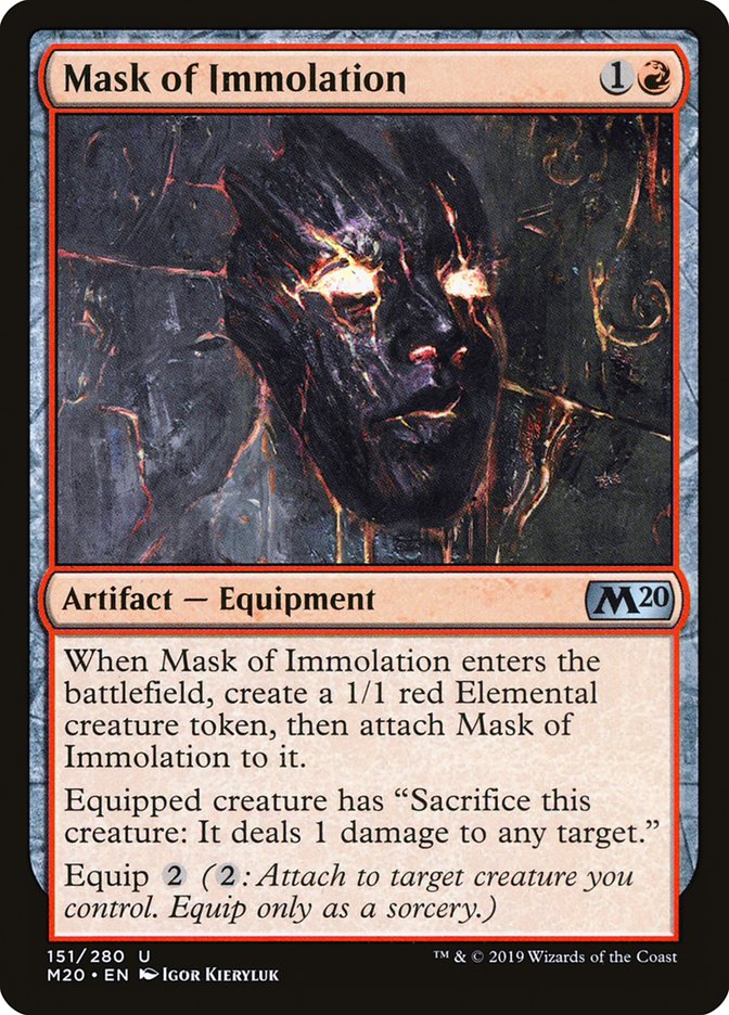Mask of Immolation [Core Set 2020] | Jack's On Queen